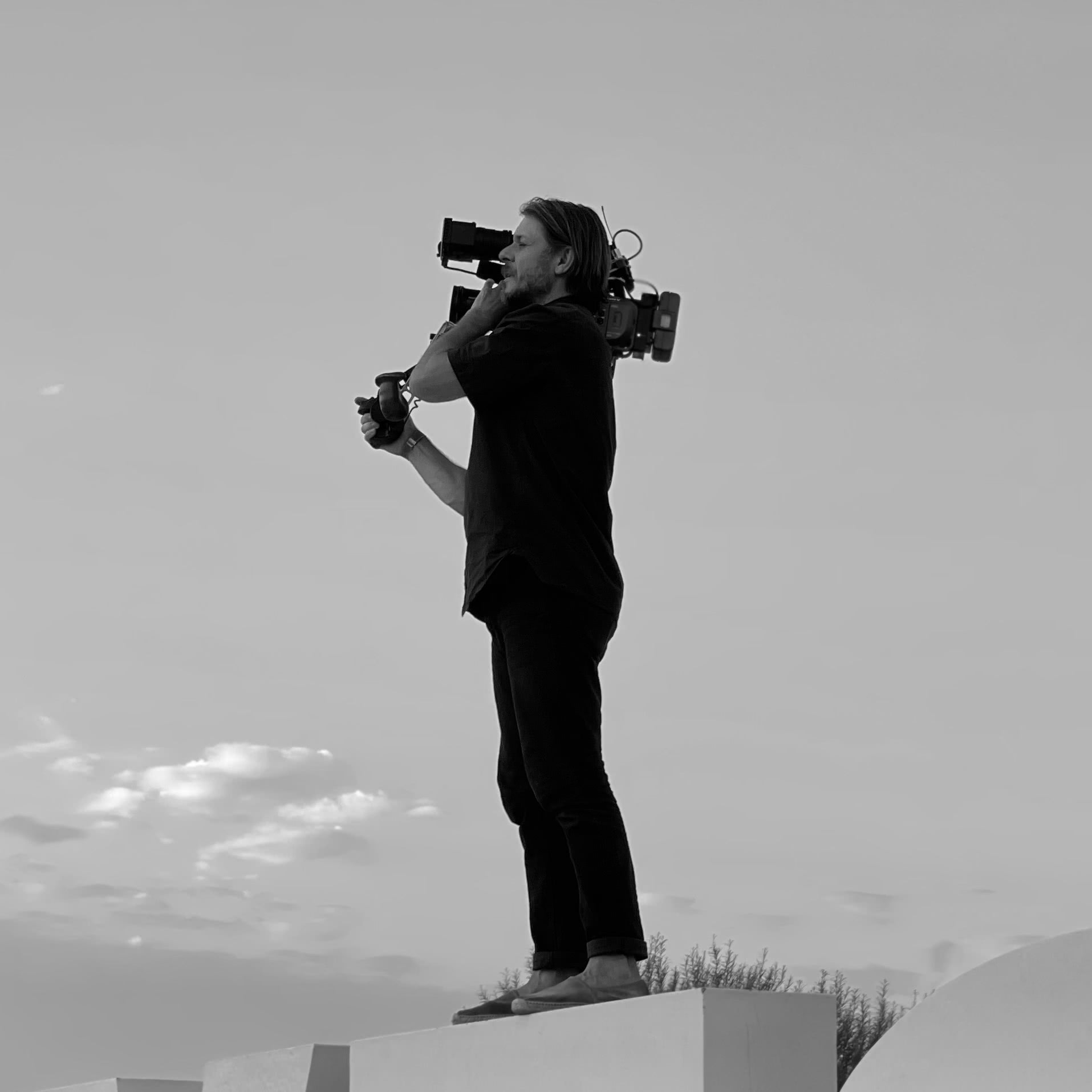 This, they tell me, what cinematographers are meant to look like on the job.